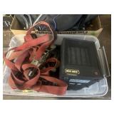 TOTE W/ RATCHET STRAPS & HEAT WAVE HEATER