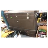 KENNEDY MACHINIST 2PC TOOL BOX W/ SOME MISC ITEMS