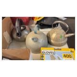 3 TEA POTS