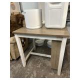 TALL WORK TABLE W/ SIDE SHELVES 36'X30'X36'