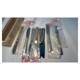 8 STERLING HANDLED BUTTER KNVIES