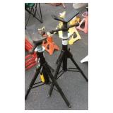 2 FOLDING JACK ADJUSTABLE STANDS