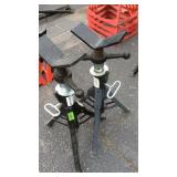2 ADJUSTABLE LO-FOLD-JACK STANDS