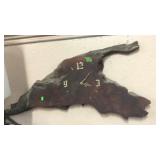 BURL WOOD WALL CLOCK