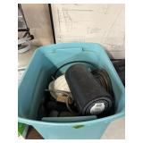TEAL TOTE W/ CABLE, ULTIMATE EARS SPEAKER & MISC