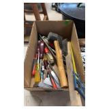 GROUP W/ HAMMERS, SCREW  DRIVERS, FILES, MISC
