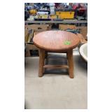OAK MILK STOOL