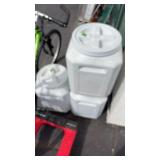 3 WATERPROOF CONTAINERS W/ PLANTING SOIL