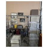 CHROME CLOSET ORGANIZER SHELF, 55'X18'X72'
