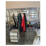 CHROME CLOSET ORGANIZER SHELF, 55'X18'X72'