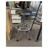 ADJUSTABLE CHROME STOOL