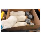4 PCS OF LEAD & TUMBLING MEDIUM
