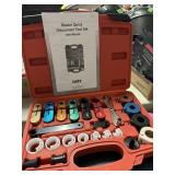 MASTER QUICK DISCONNECT TOOL SET IN RED CASE