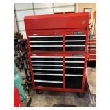 CRAFTSMAN ROLLING 2 PC TOOL CABINET W/ 15 DRAWERS