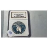 1992-P COLUMBUS PF69 ULTRA CAMEO SILVER ROUND