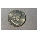 1962 FRANKLIN SILVER HALF DOLLAR