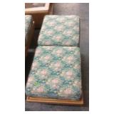 MID CENTURY MODERN PADDED STORAGE BENCH