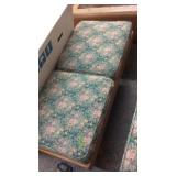 MID CENTURY MODERN PADDED STORAGE BENCH