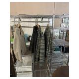 CHROME CLOSET ORGANIZER SHELF, 55'X18'X72'