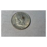 1960 FRANKLIN SILVER HALF DOLLAR