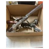 BX W/ DRILL BRACES, HAND BRACE & MONKEY WRENCH