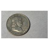 1960 FRANKLIN SILVER HALF DOLLAR
