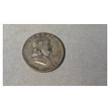 1949 FRANKLIN SILVER HALF DOLLAR