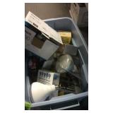 TOTE OF LIGHTBULBS