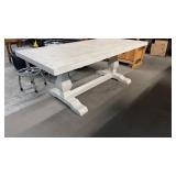 NEW COTTAGE TABLE, 78'X38'X30' (WE ASSEMBLED IT)