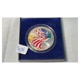 PAINTED 1oz SILVER EAGLE