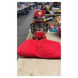RED KITCHEN AID MIXER W/ COVER