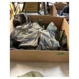 GROUP OF T SHIRTS, 3XL, CAMO RAIN JACKET & OTHER