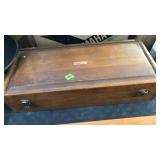STARRETT DOVE TAIL WOOD BOX,25.5'X11'X'