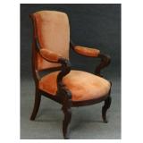 C. 1825 BOSTON ARM CHAIR, ROSEWOOD