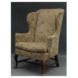 FINE QUEEN ANNE BOSTON WING BACK CHAIR C. 1760