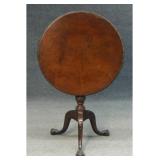 18THC. IRISH CHIPPENDALE TILT TOP TEA TABLE