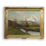 O/C ALPINE LANDSCAPE SGND H. MICHAELIS