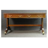 ENGLISH LEATHER TOP BUREAU PLATTE