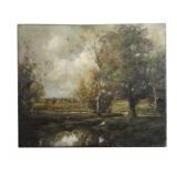 O/C IMPRESSIONISTIC LANDSCAPE SGND DEAN BRIDGEMAN