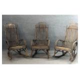 3 TWIG ROCKERS, STURDY & SOUND