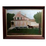 O/BD "HOUSE, HORSE & DOG" SGND CHARLOTTE MOSSEY