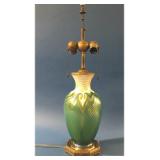 ART GLASS TABLE LAMP PROB. DURAND OR STEUBEN