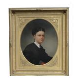 AMERICAN SCHOOL PORTRAIT OF A DETERMINED WOMAN