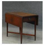 CHERRY CROSS STRETCHER PEMBROKE TABLE 28" TALL