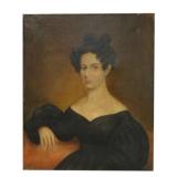 AMERICAN SCHOOL PORTRAIT OF A WOMAN