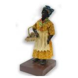 VARGAS, NEW ORLEANS WAX FIGURE OF STREET PEDDLER