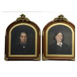 PR OF AMERICAN SCHOOL PORTRAITS IN WALNUT FRAMES