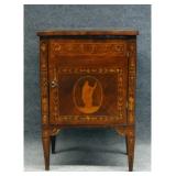 ITALIAN ONE DOOR COMMODE WITH INLAY
