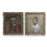 PR OF CHILD PORTRAITS SGND ERIK HAUPT (1891-1984)