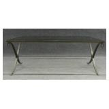 BARBARA BARRY FOR BAKER GLASS TOP COFFEE TABLE